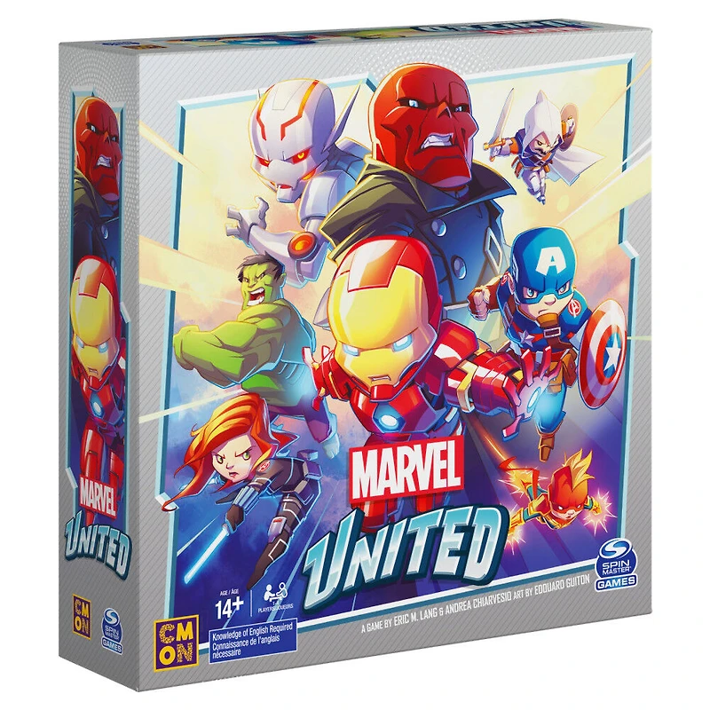 Marvel United, Jeu de cartes stratégique coopératif de super-héros, pour les adultes et les enfants à partir de 8 ans