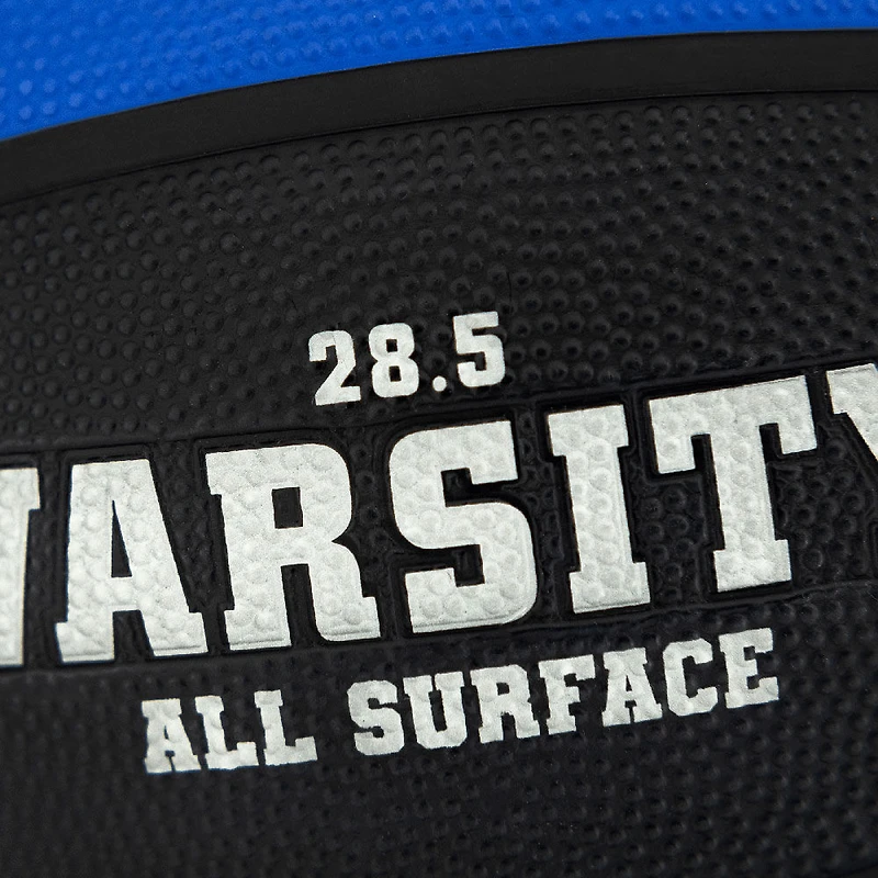 Ballon de basketball en caoutchouc pour toute surface Spalding Varsity, taille 6 (28-1/2 po), bleu/noir