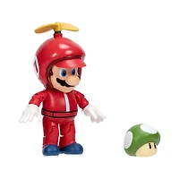 Figurine Nintendo de 4 pouces - Mario Hélice avec champignon vert