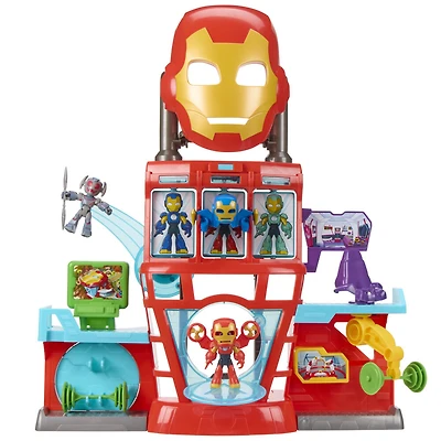 Marvel Iron Man and his Awesome Friends QG d'Iron Man, coffret électronique pour filles et garçons