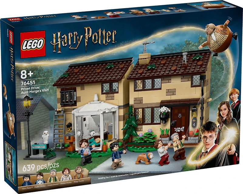 LEGO Harry Potter Privet Drive : la Visite de Tante Marge, Maison à Construire, Ensemble de Jeu à Collectionner 76451