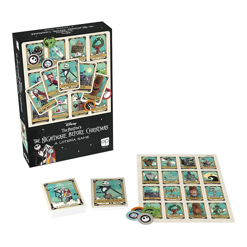 USAopoly Loteria: Disney Tim Burton The Nightmare Before Christmas - Édition anglaise