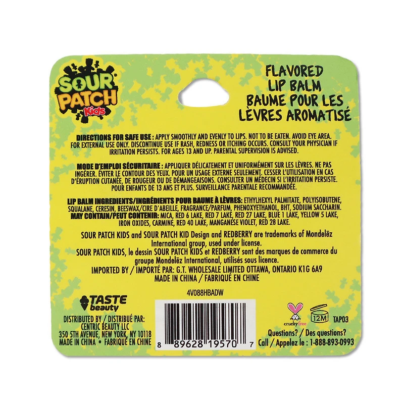 Sour Patch Baume à Lèvres Simple Rouge