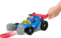 Fisher-Price Imaginext DC Super Friends Metal Force Supermobile Toy Car & Superman Action Figure Set
