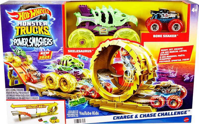 Hot Wheels Monster Trucks-Défi Course Électrifiante-Coffret