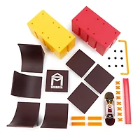 Tech Deck, Vert Wall 2.0, X-Connect Park Creator, Coffret rampe à construire et à personnaliser avec fingerboard exclusif