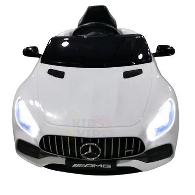 KidsVip 12V Enfants et Tout-Petits Mercedes GT Edition Voiture Eléctrique avec Commande à Distance - Blanc