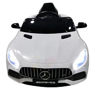 KidsVip 12V Enfants et Tout-Petits Mercedes GT Edition Voiture Eléctrique avec Commande à Distance - Blanc