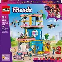 LEGO Friends Le Pavillon de l'Amitié de Heartlake City - Ensemble de Jouet - 5 Minipoupées - Un Chat, un Gecko, un Lapin - 42689