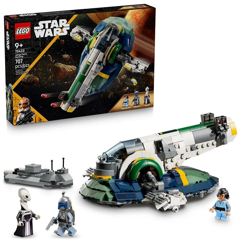 LEGO Star Wars : L'Attaque des Clones Le Vaisseau de Jango Fett, Chasseurs de Primes, Ensemble 75433