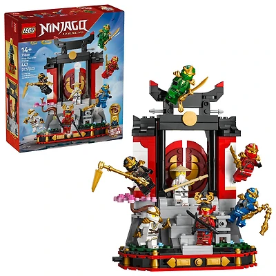 LEGO NINJAGO Le Socle d'Exposition de Personnages Ninjas - 15e Anniversaire, 8 Socles d'Exposition de Figurines 71866