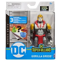 DC Comics 4-inch GORILLA GRODD Action Figure with 3 Mystery Accessories, Adventure 2