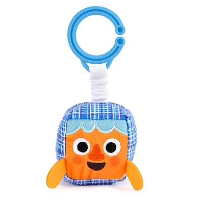 Peluche sensorielle super simple Monster Rizzo (bleu) avec plus de 5 fonctionnalités sensorielles