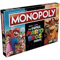 Monopoly : éditon film Super Mario Bros., jeu de plateau pour enfants, inclut pion Bowser