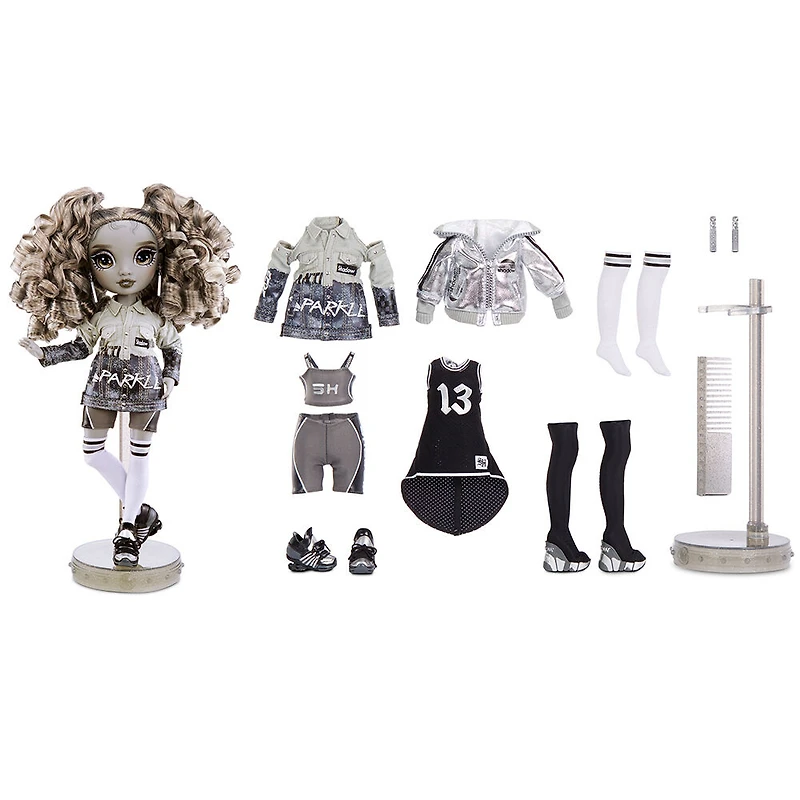 Poupée-mannequin Shadow High de la série 1, Nicole Steel, poupée aux tons de gris