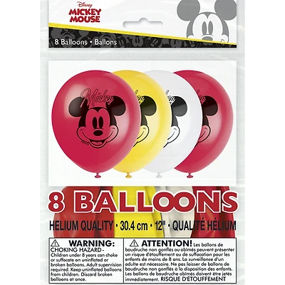 Mickey 12" Latex Balloons, 8ct