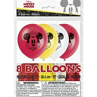 Mickey 12" Latex Balloons, 8ct