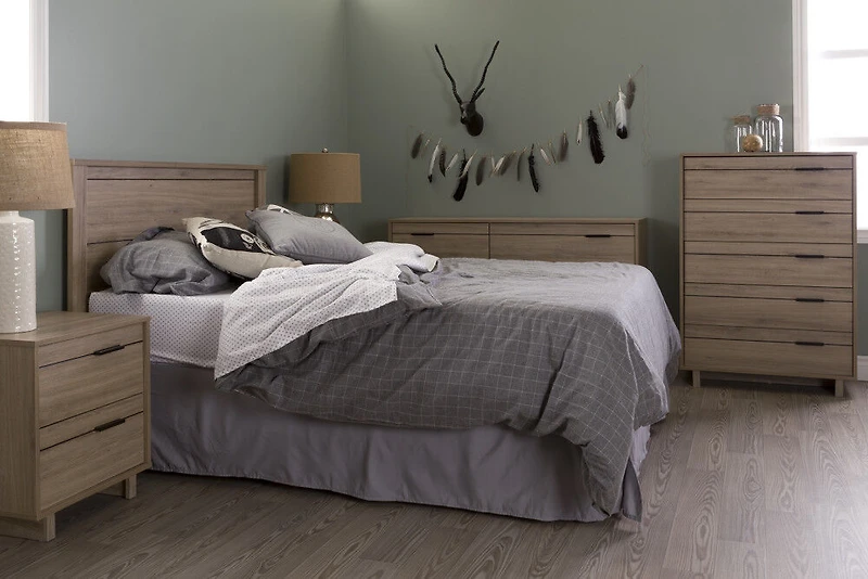 Fynn Tête de lit Double Chêne rustique