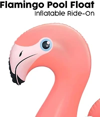Inflatable Flamingo Ride-On