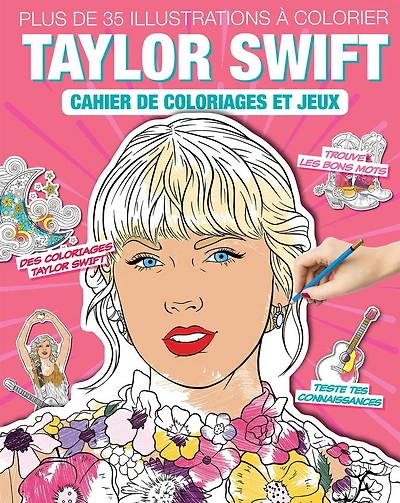 Taylor swift  coloriages et activités - French Text