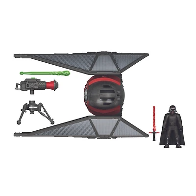 Star Wars Mission Fleet, TIE Whisper, figurine Kylo Ren de 6 cm et véhicule, pour enfants