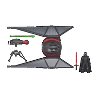 Star Wars Mission Fleet, TIE Whisper, figurine Kylo Ren de 6 cm et véhicule, pour enfants