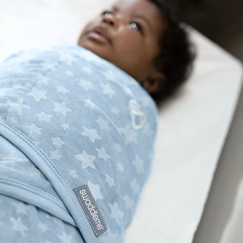 Velboa - étoiles bleues 2PK P/M 0-3M de SwaddleMe By Ingenuity