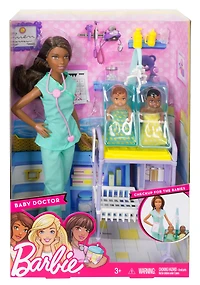 Barbie - Coffret de jeu Barbie Pédiatre.