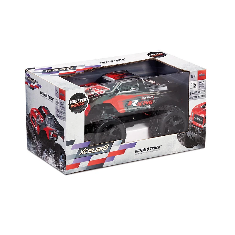 Xceler8 1:10 RC  Scale High Speed Buffalo Truck Black/Red - R Exclusive