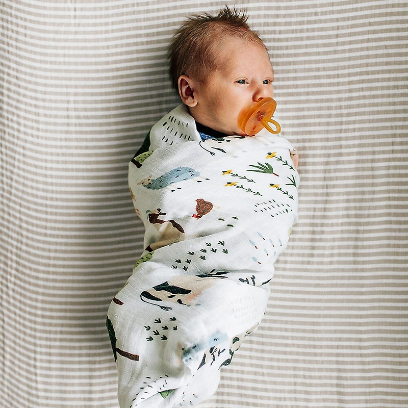 Red Rovr-Organic Cotton Muslin Swaddle Blanket