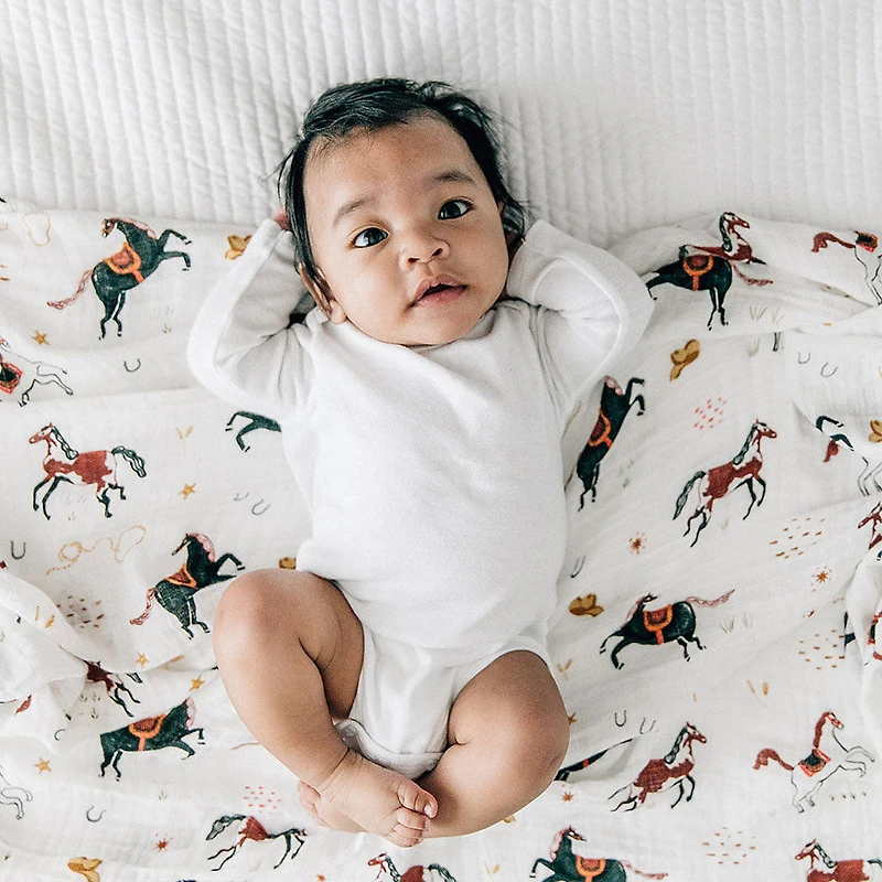 Red Rover - Cotton Muslin Swaddle 3 Pack - Howdy Horse