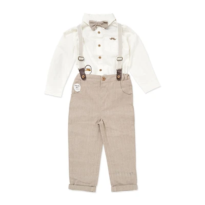 Little Gent Suspender Set Grey 12M