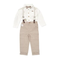 Little Gent Suspender Set Grey 12M