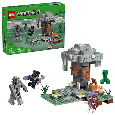 LEGO Minecraft Le Jardin Pâle - Ensemble de Construction en Briques - Jouet de Jeu de Biome avec Figurines Minecraft - 21586