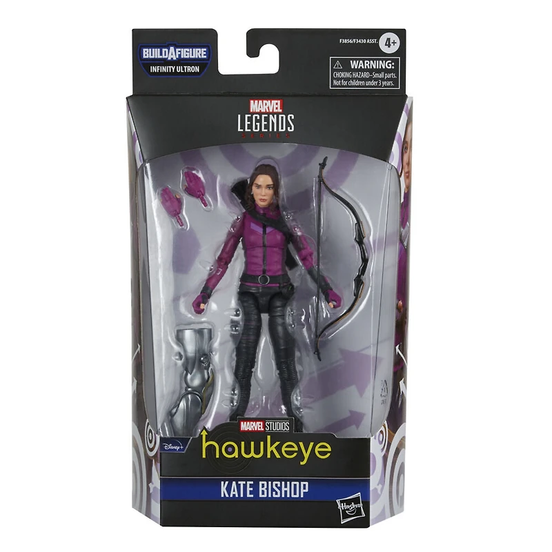 Marvel Legends Series, figurine de collection Kate Bishop de 15 cm de la série MCU Disney+ Hawkeye, 3 accessoires et 1 pièce Build-a-Figure