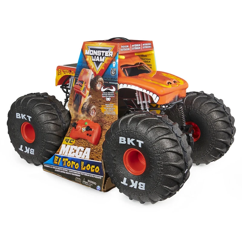 Monster Jam, Monster truck tout-terrain radiocommandé MEGA El Toro Loco officiel, échelle 1:6