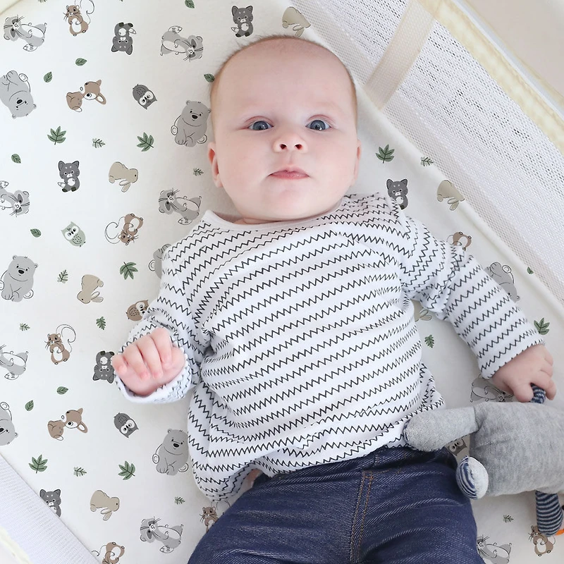 Koala Baby 1 Pack Flannel Playpen Sheet Woodland