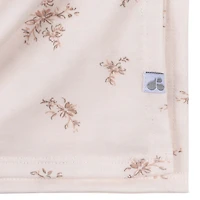 Just Born  - 2 piece Swaddle Blanket+Headband Pink Floral