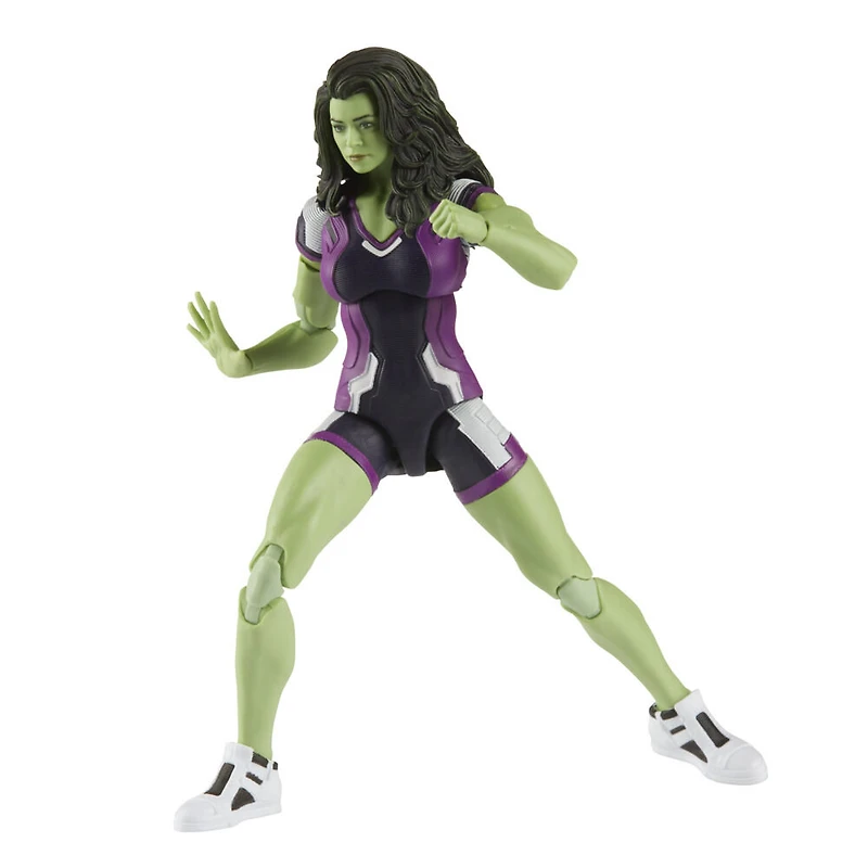 Marvel Legends Series, figurine de collection She-Hulk de 15 cm de la série MCU Disney+ She-Hulk, 2 accessoires et 1 pièce Build-a-Figure