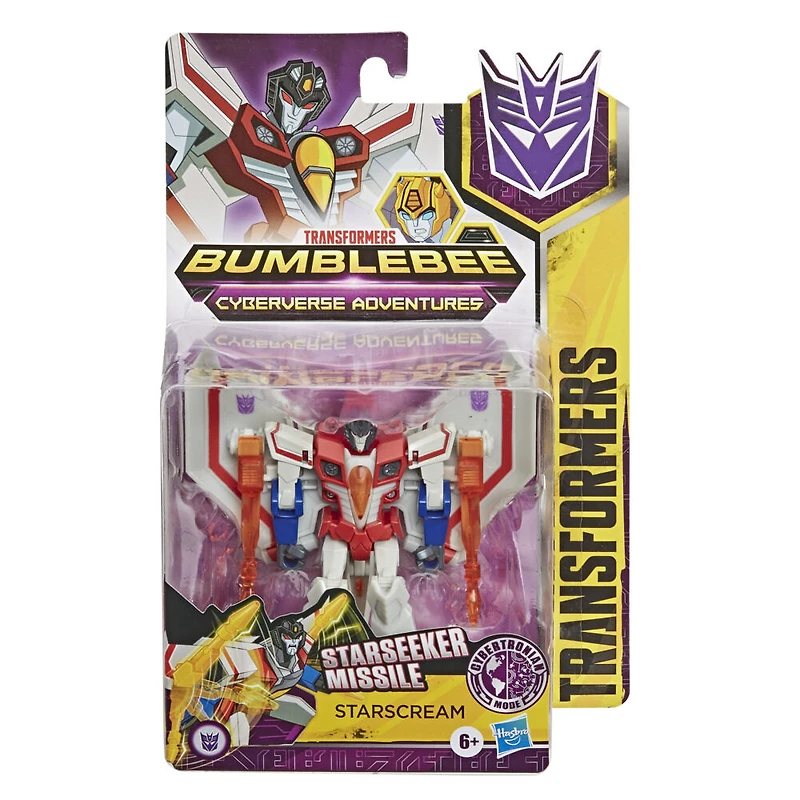 Transformers Bumblebee Cyberverse Adventures, figurine Action Attackers Starscream
