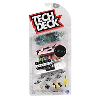 Tech Deck, Coffret de 4 fingerboards Ultra DLX, Skateboards Sovrn, Mini skateboards personnalisables à collectionner