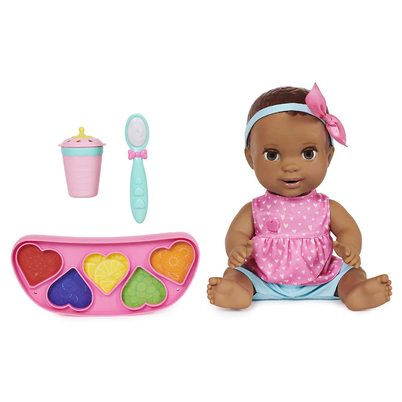 Mealtime Magic Maya, Interactive Feeding Baby Doll, Recognizes Over 50 Foods with Lifelike Reactions and Over 70 Sounds