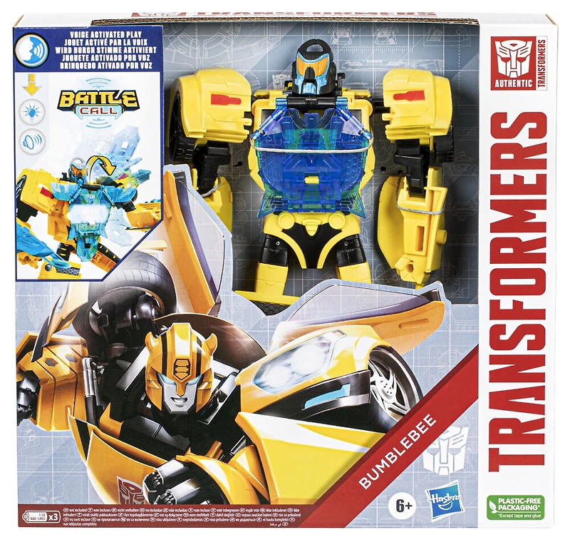 Transformers Battle Call Officer, figurine Bumblebee à conversion classe Officier de 25 cm, jouets pour enfants, à partir de 6 ans