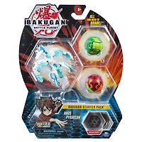 Bakugan, Starter Pack 3 personnages, Haos Pyravian, Créatures transformables à collectionner