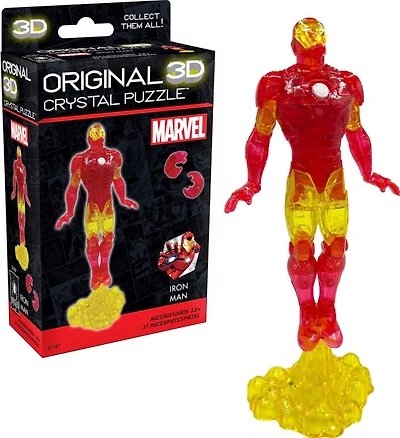 Puzzle: 3D Crystal: Marvel - Iron Man - Édition anglaise