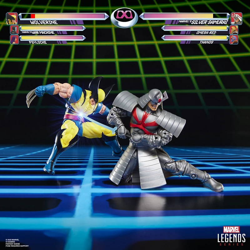 Marvel Legends Series Gamerverse Wolverine vs Marvel's Silver Samurai Action Figure Collectibles