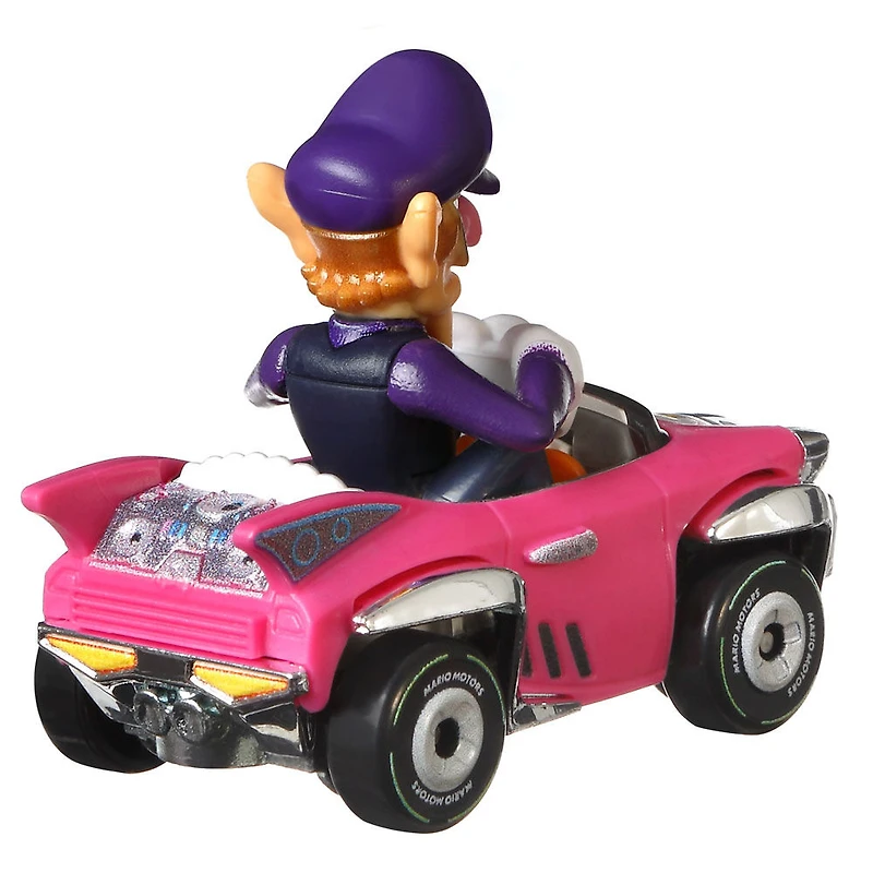 Assortiment de répliques Mario Kart Waluigi Badwagon Hot Wheels en métal moulé sous pression