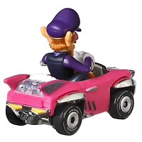 Assortiment de répliques Mario Kart Waluigi Badwagon Hot Wheels en métal moulé sous pression
