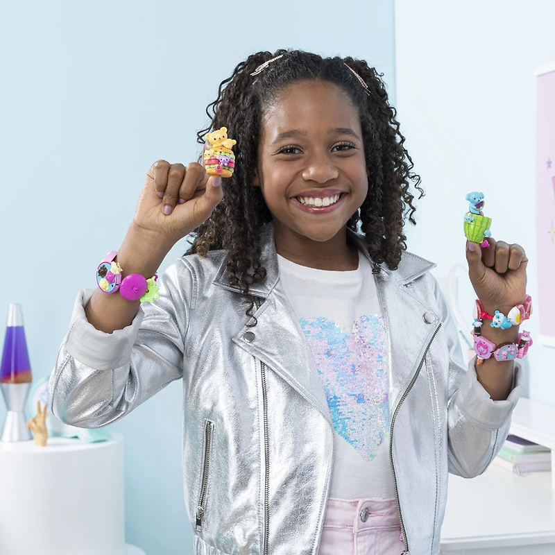 Twisty Petz Treatz, Bracelet Ours Hamburger parfumé empilable à collectionner