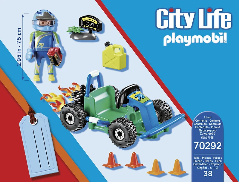 Playmobil - Set cadeau Pilote de kart